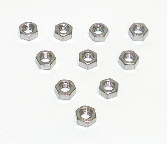  WSM 5mm Stainless Hex Nut 10 pack - 014-600